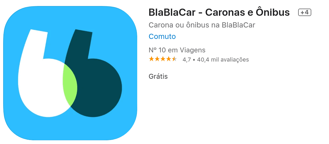 BlaBlaCar é seguro app ios